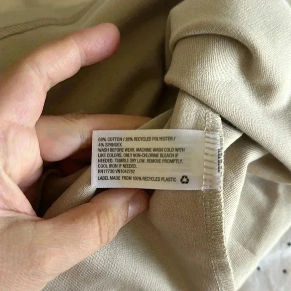 4/$25 NWT Cat & Jack Short Sleeve Uniform Knit Jumper Dress Khaki Sz M 7-8 - Picture 8 of 8